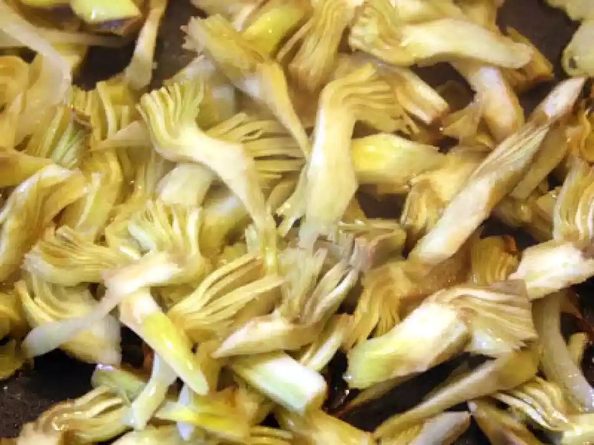 Tagliatelle con carciofi e gamberoni - foto 2