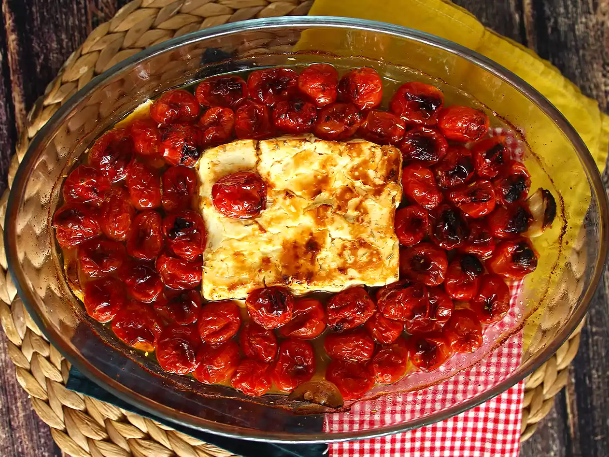 Tagliatelle-Feta-Kirschtomaten – gebackene Feta-Nudeln - foto 4