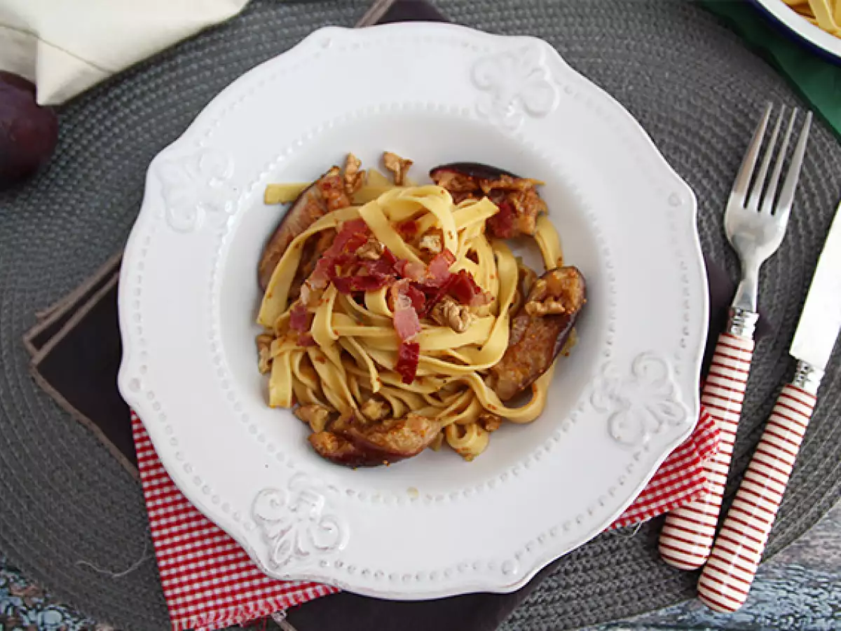 Tagliatelle mit Feigen und Pancetta - foto 5