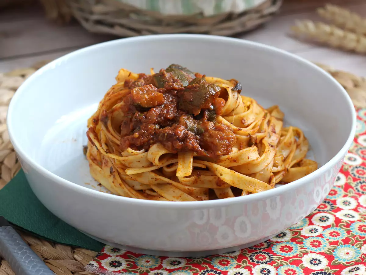 Tagliatelle mit Zucchini-Ragout – ein vegetarisches Nudelgericht, das allen schmeckt! - foto 2