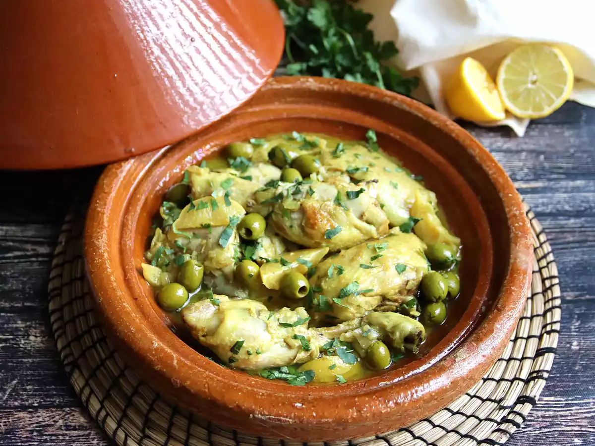 Tajine mit Hühnchen, Zitrone und Oliven (hypereinfach zu machen!) - foto 4