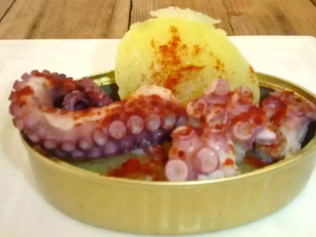 Tapa Nr. 64: Pulpo à la gallega in der Dose