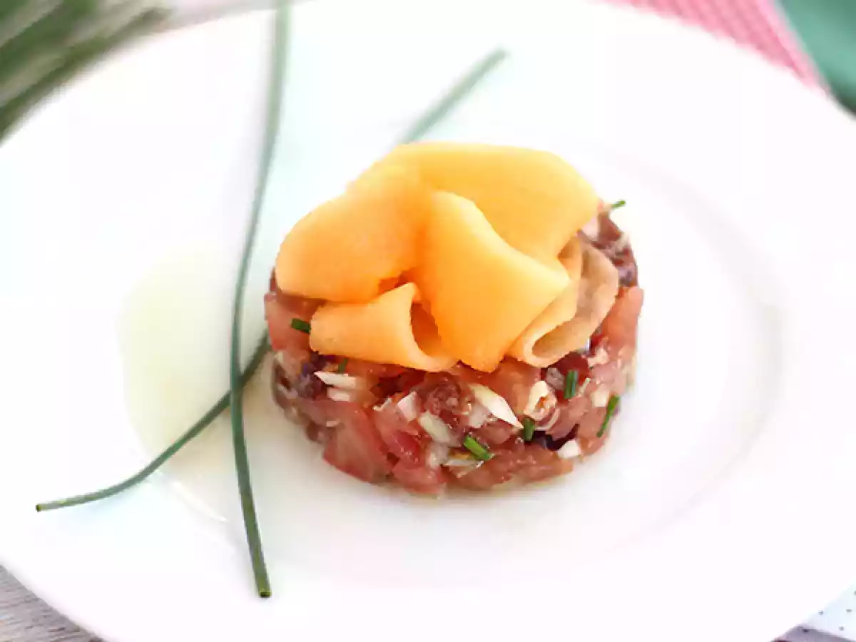 Tartar Schinken Melone Tomate