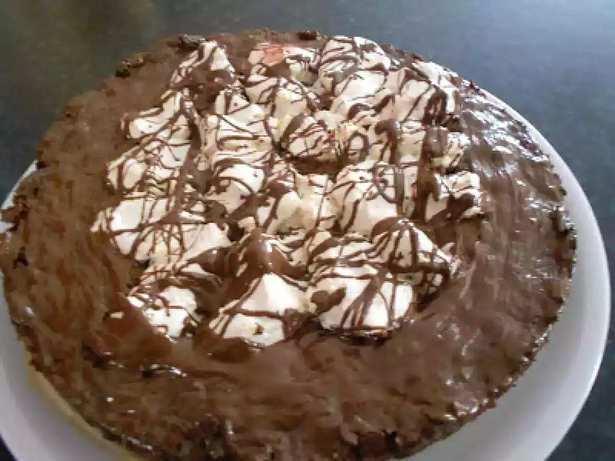 Tarte au chocolat mit Baiser