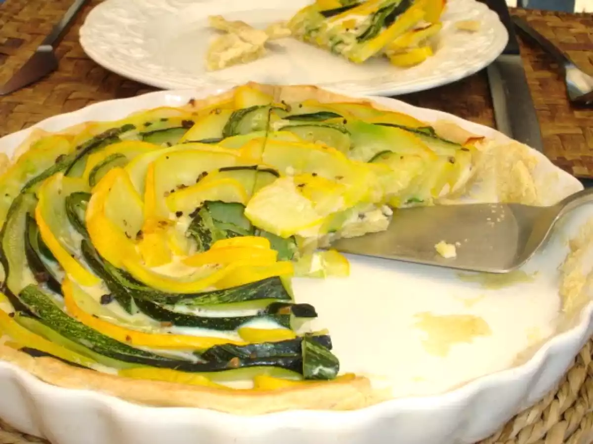 Tarte mit Patissonkürbis