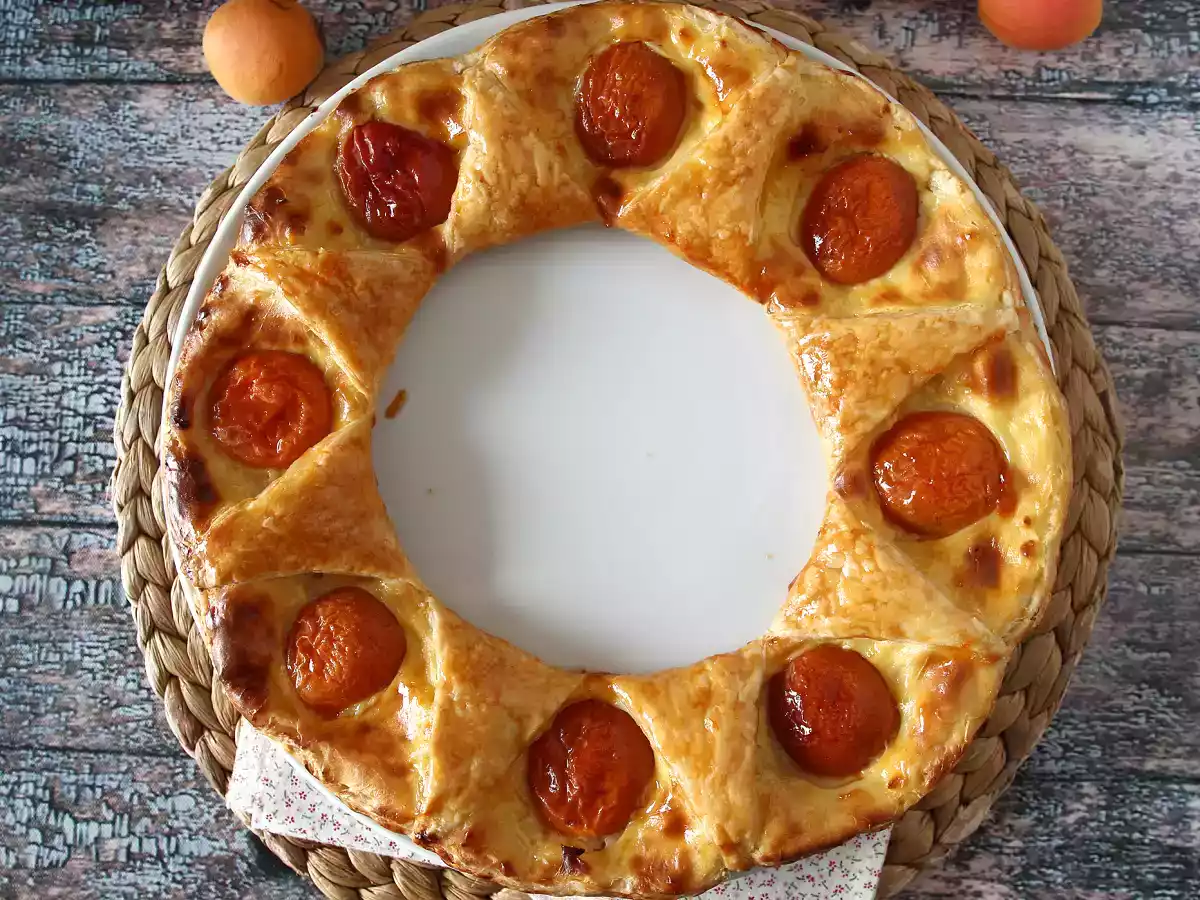 Tarte oranaise - Blätterteig, Konditorcreme und Aprikosen - foto 5