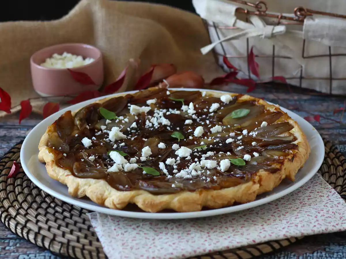 Tarte Tatin mit Schalotten und Feta, die unwiderstehliche salzige Version! - foto 6