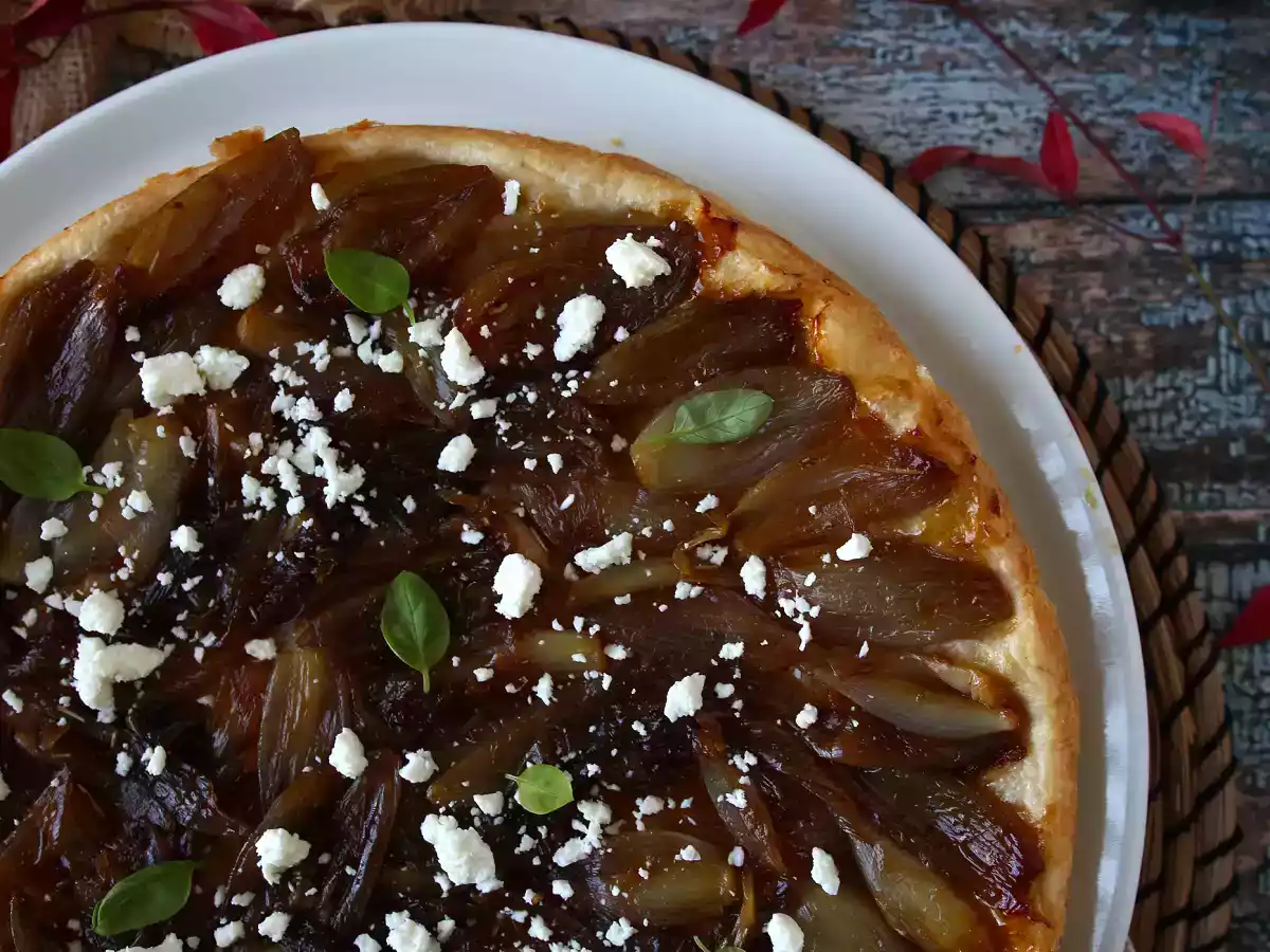 Tarte Tatin mit Schalotten und Feta, die unwiderstehliche salzige Version! - foto 7