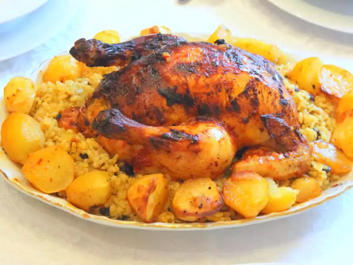 Tavuk Dolması / Gestopfte Hähnchen im Ofen - foto 3