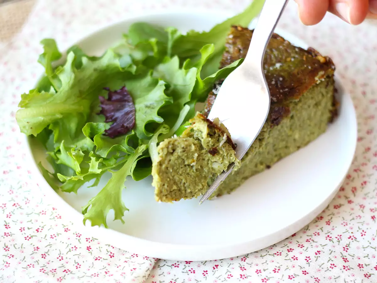 Teiglose Quiche mit Spinat und Gouda