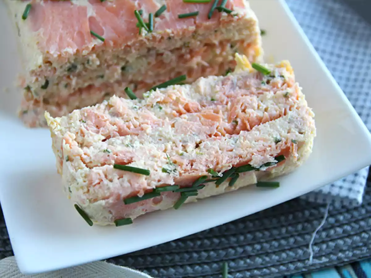 Terrine mit frischem Lachs und Räucherlachs - foto 2