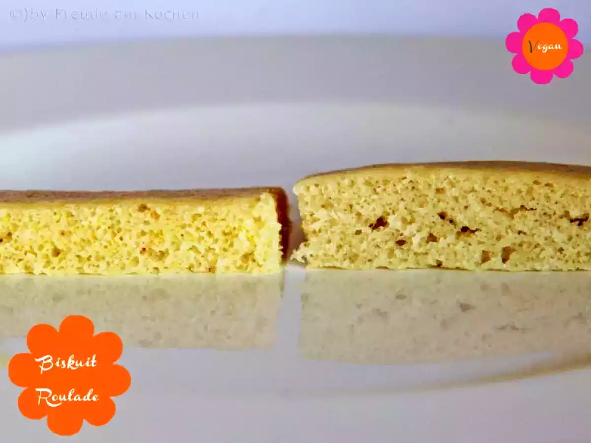 Test: Biskuit - Biskuitroulade #vegan