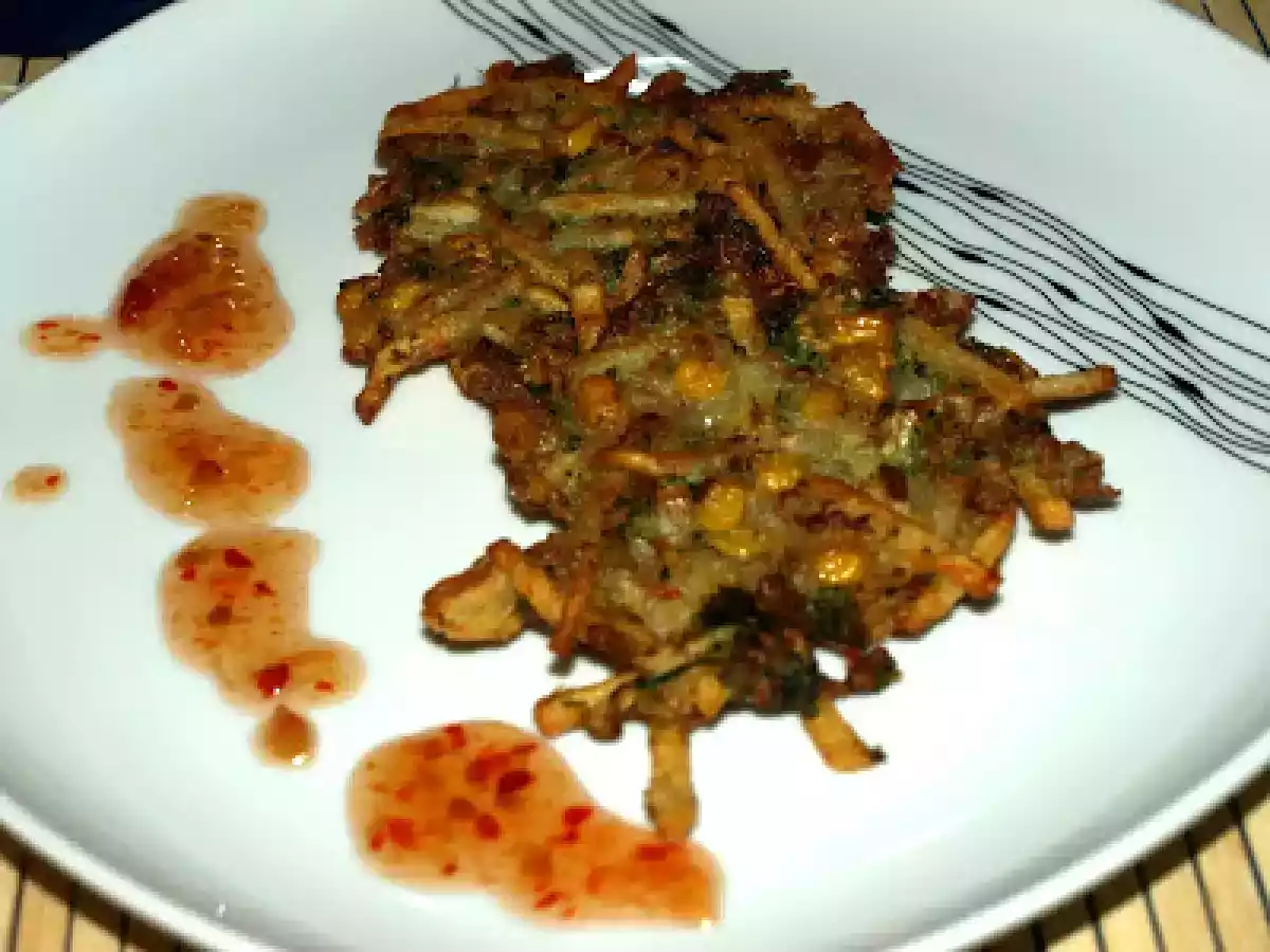 Thailändische Gemüse-Kartoffelpuffer
