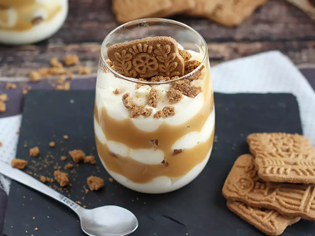 Tiramisu mit Spekulatius und Salzkaramell