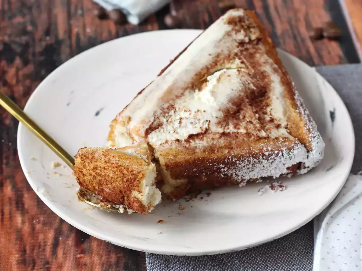 Tiramisu-Weihnachtsdessert in Chaletform ohne Form für Kaffeeliebhaber - foto 6