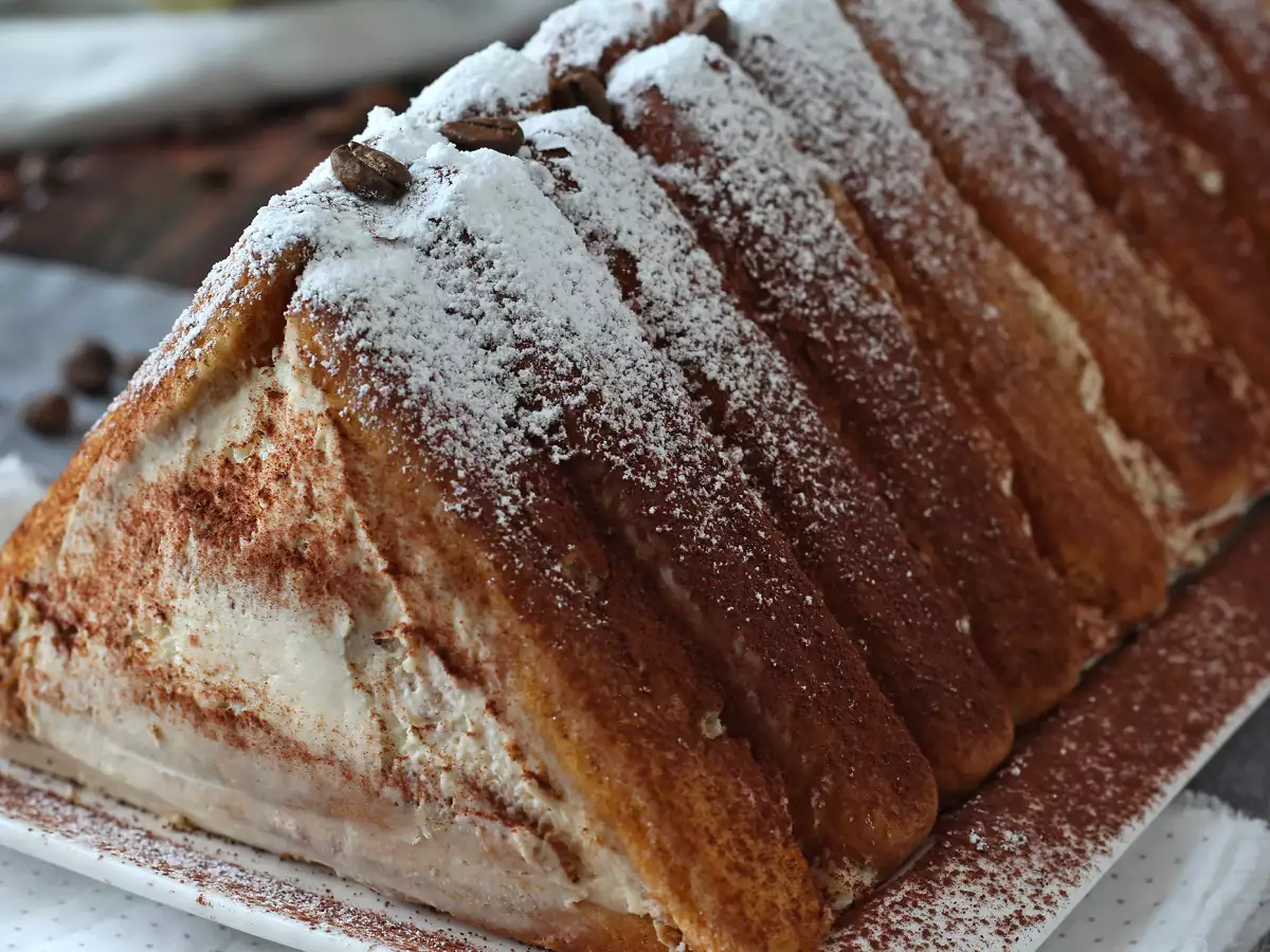 Tiramisu-Weihnachtsdessert in Chaletform ohne Form für Kaffeeliebhaber - foto 7