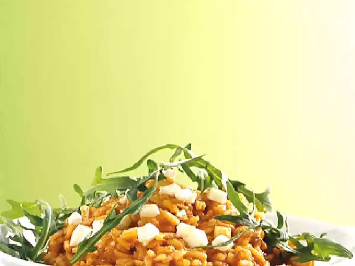 Tomaten-Mozzarella-Risotto