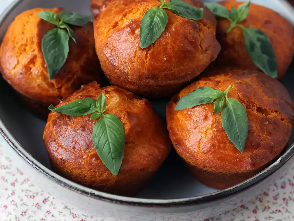 Tomatenmuffins mit zartschmelzendem Mozzarella-Kern - foto 8
