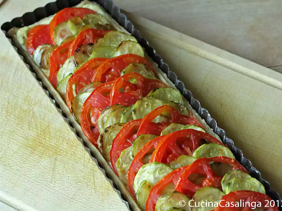 Tomatentarte mit Mürbeteig