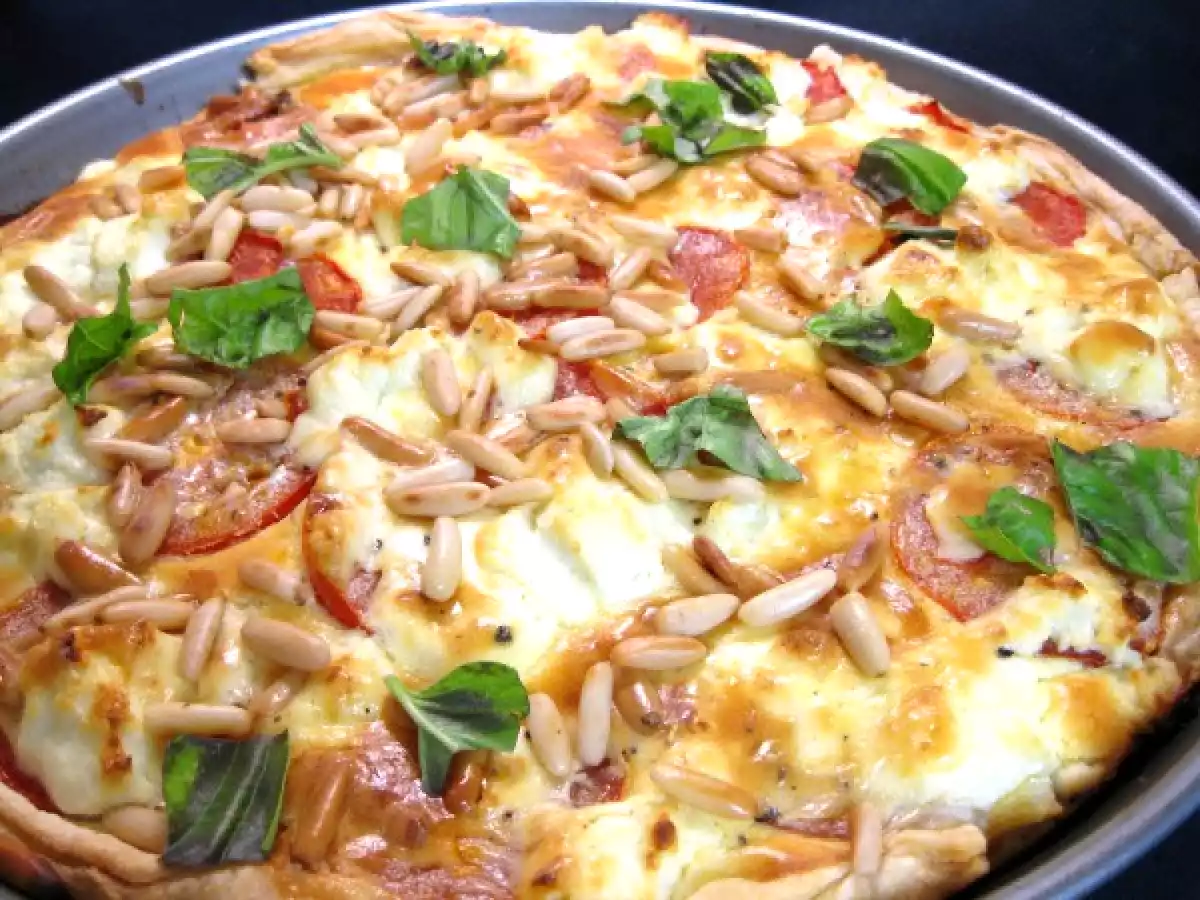 Tomatentarte mit Ziegenkäse