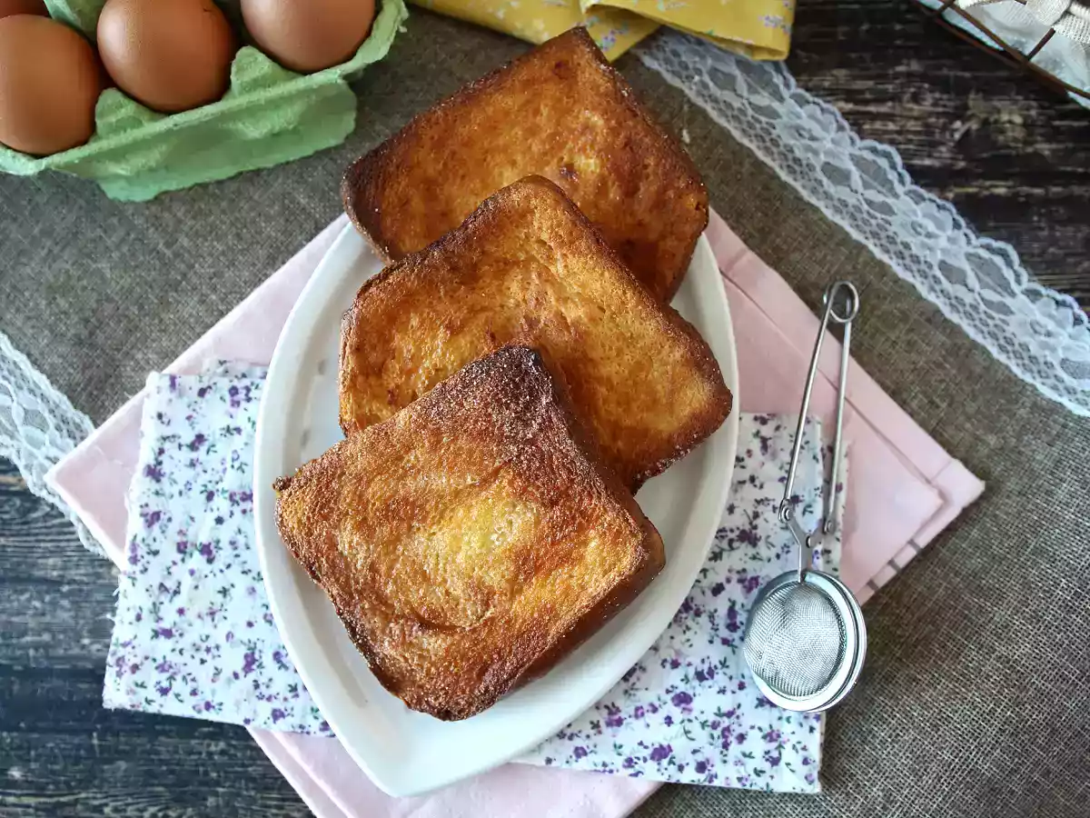 Torrijas in der Heißluftfritteuse mit Brioche-Brot, eine Tradition ohne Komplikationen - foto 8