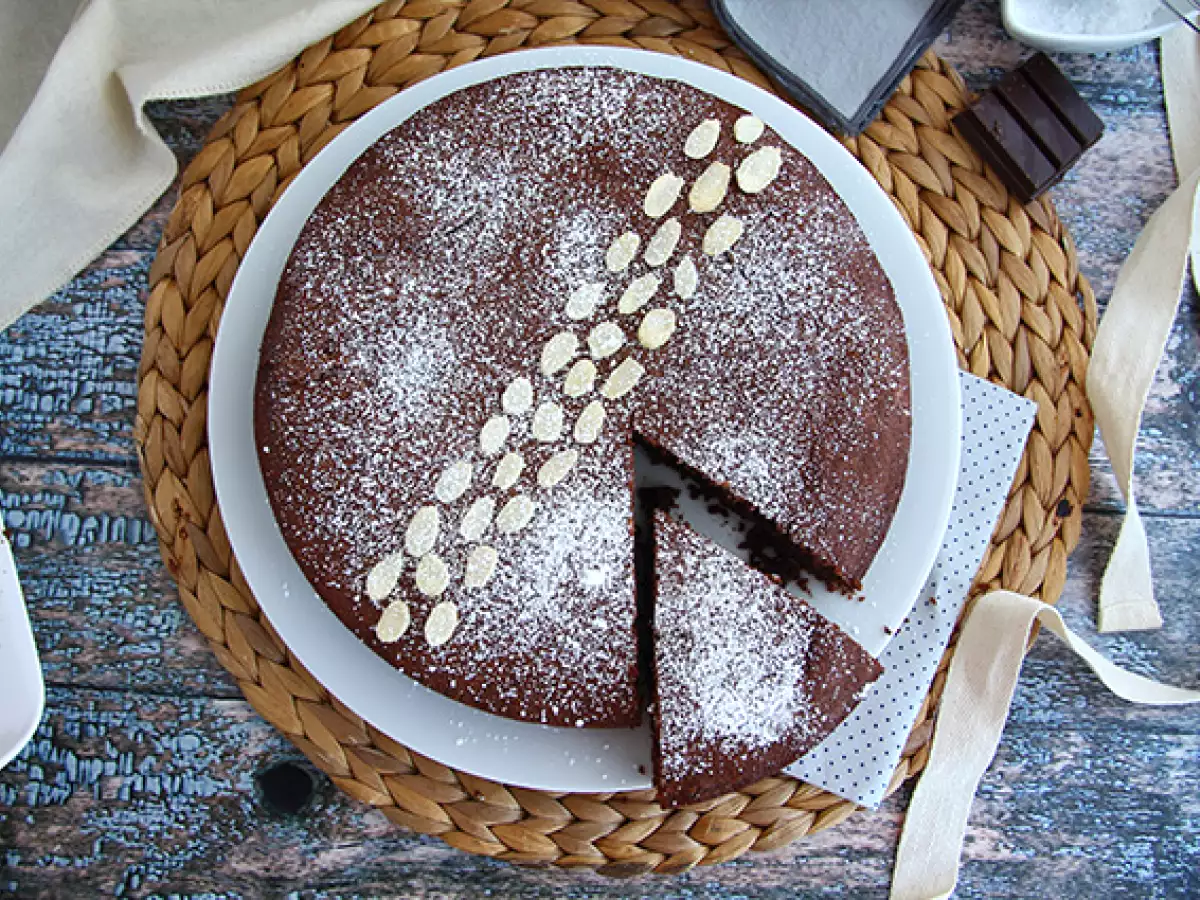 Torta Caprese – saftiger Schokoladenkuchen - foto 2