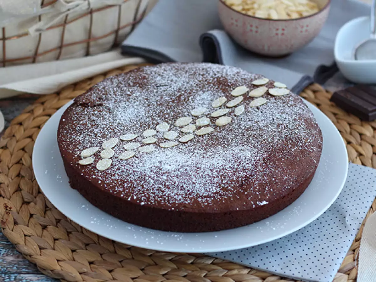 Torta Caprese – saftiger Schokoladenkuchen - foto 4