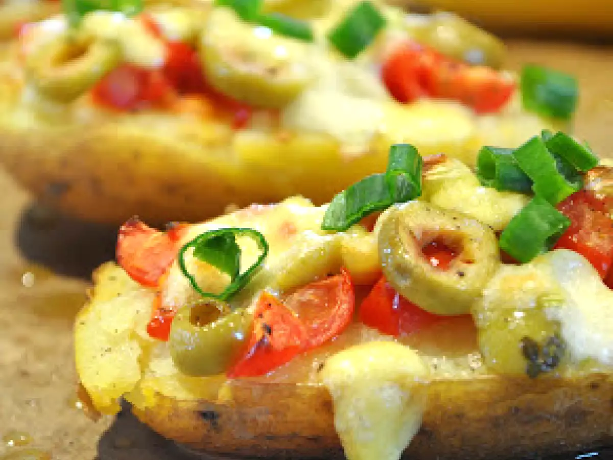 Überbackene Kartoffelhälften