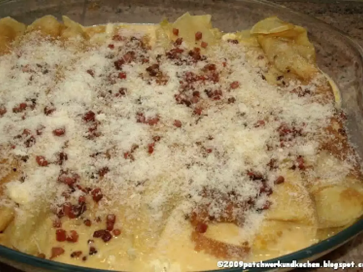 Überbackene Kohlpalatschinken