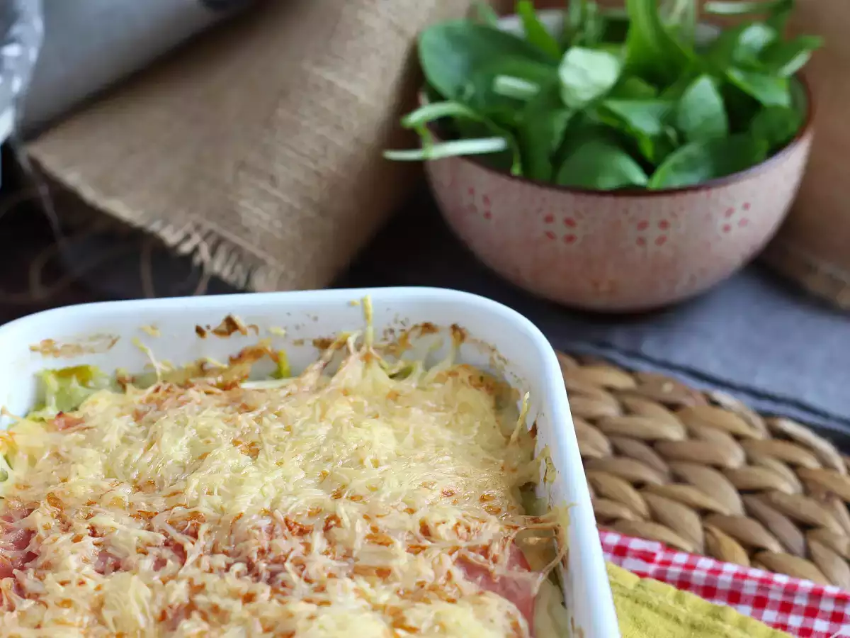 Überbackener Lauch mit Kochschinken und Käse - foto 5