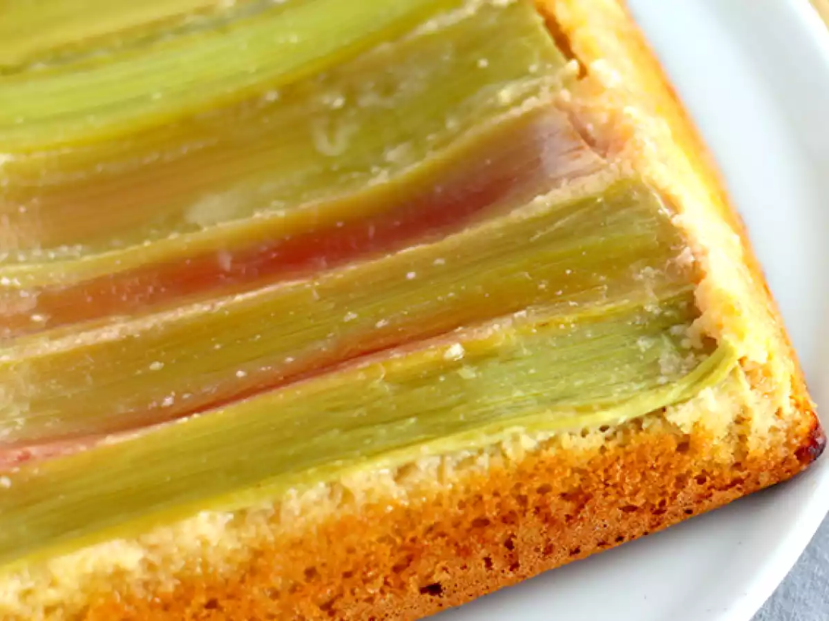 Umgedrehter Rhabarberkuchen - foto 2