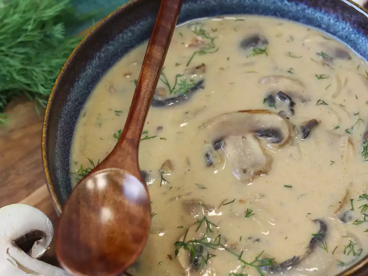 Ungarische Pilzsuppe mit Paprika und Dill : cremig und einfach - foto 3