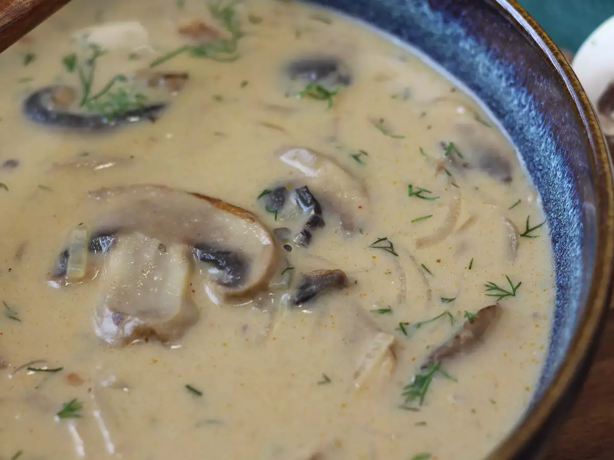 Ungarische Pilzsuppe mit Paprika und Dill : cremig und einfach - foto 4