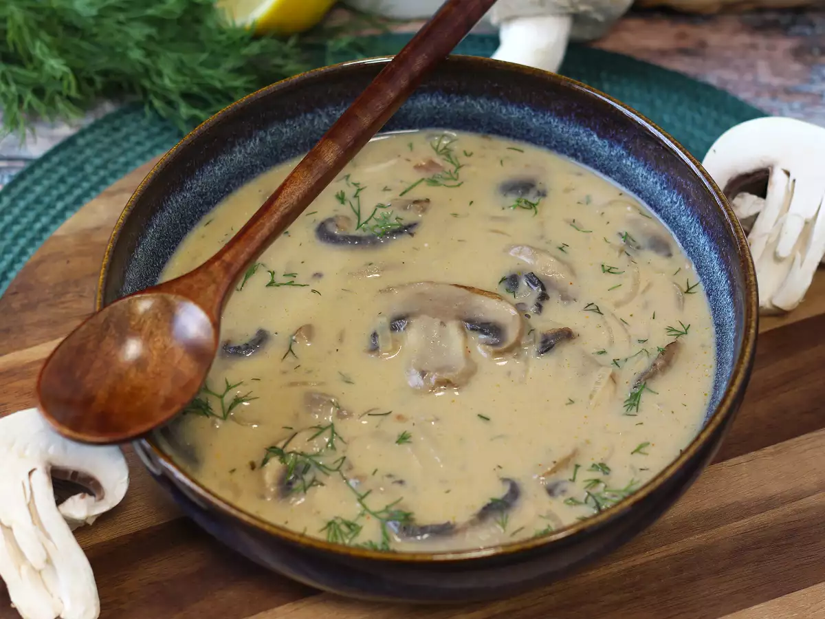 Ungarische Pilzsuppe mit Paprika und Dill : cremig und einfach - foto 5