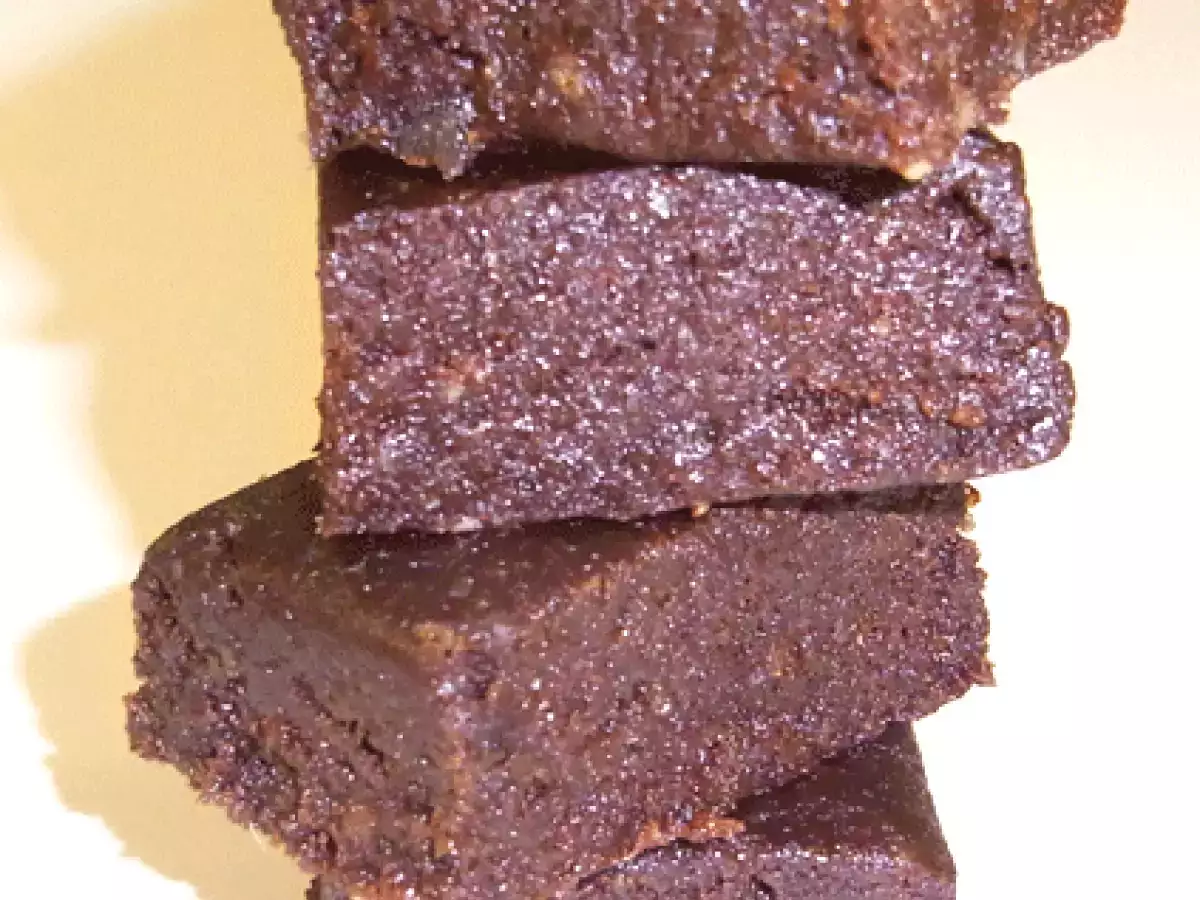 Ungebackene Brownies
