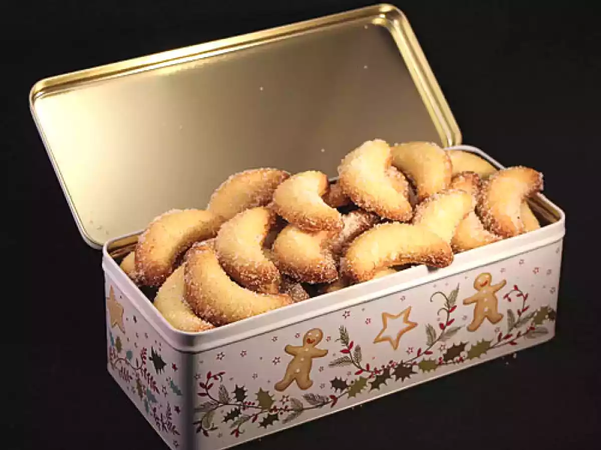 Vanille Kipferl für Weihnachten backen.