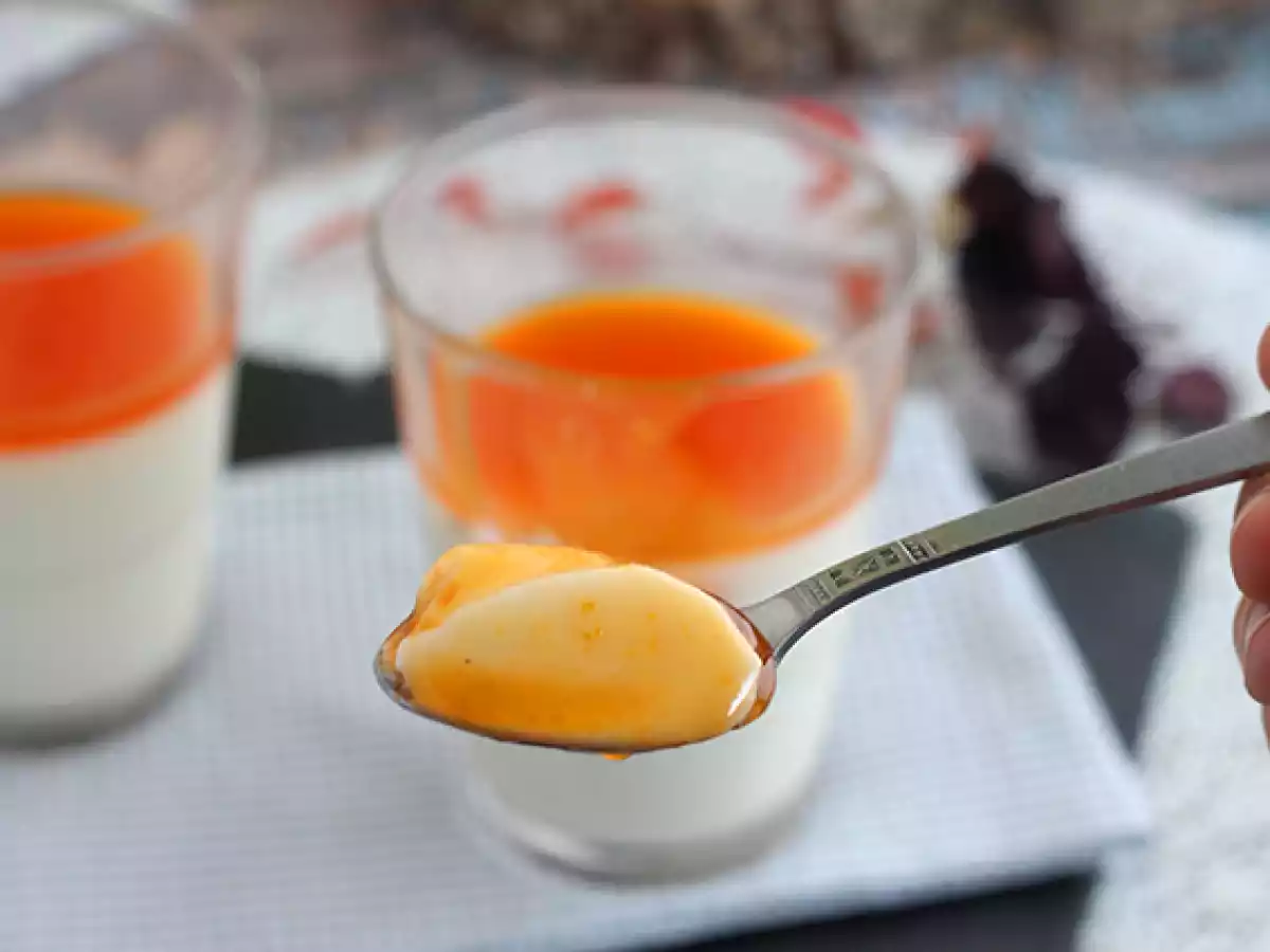 Vanille-Panna-Cotta mit Aprikosencoulis - foto 4