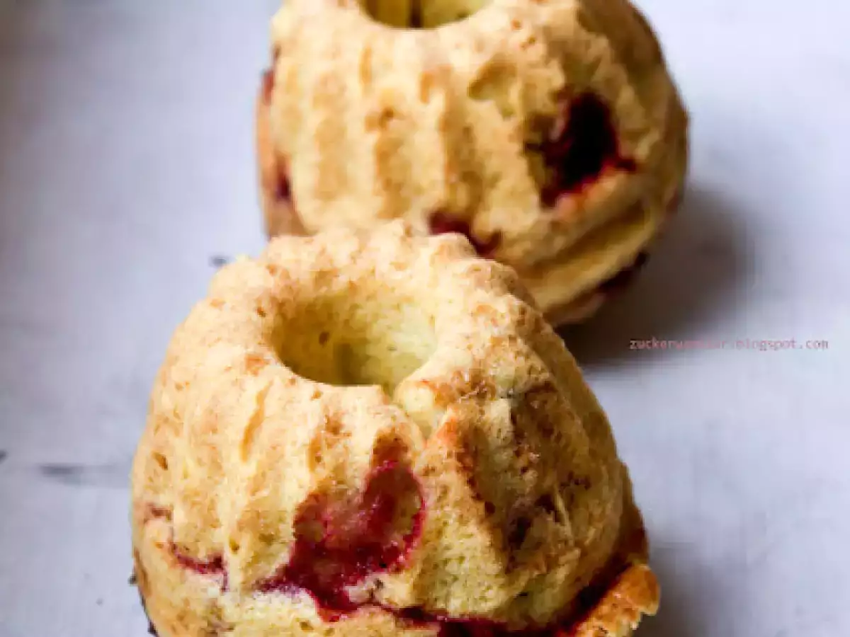 Vanillegugels mit Pflaumenswirls