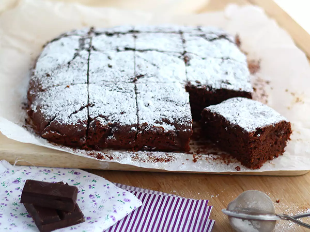 Vegane Brownies ohne Ei und Milch - foto 2