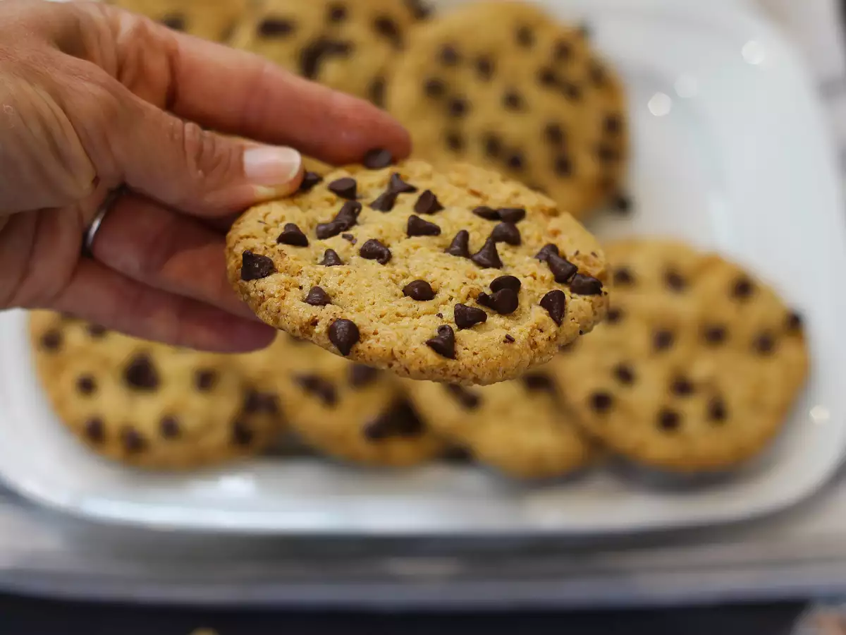 Vegane Cookies mit Mandeln und Schokolade : einfach und schnell - foto 3