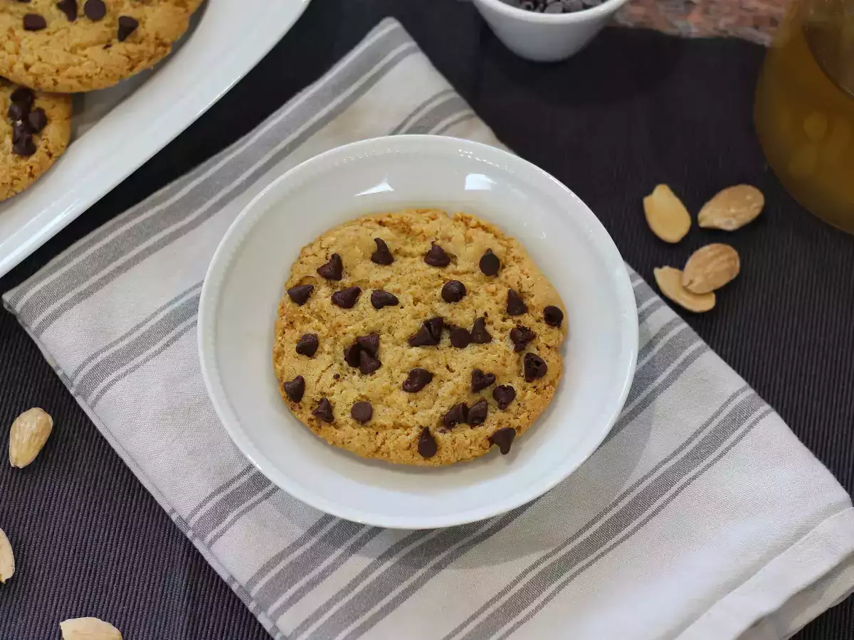 Vegane Cookies mit Mandeln und Schokolade : einfach und schnell - foto 4