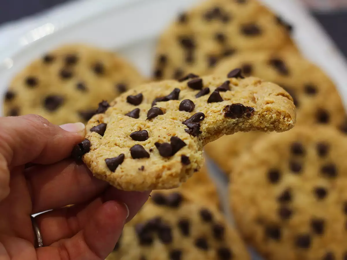 Vegane Cookies mit Mandeln und Schokolade : einfach und schnell - foto 6