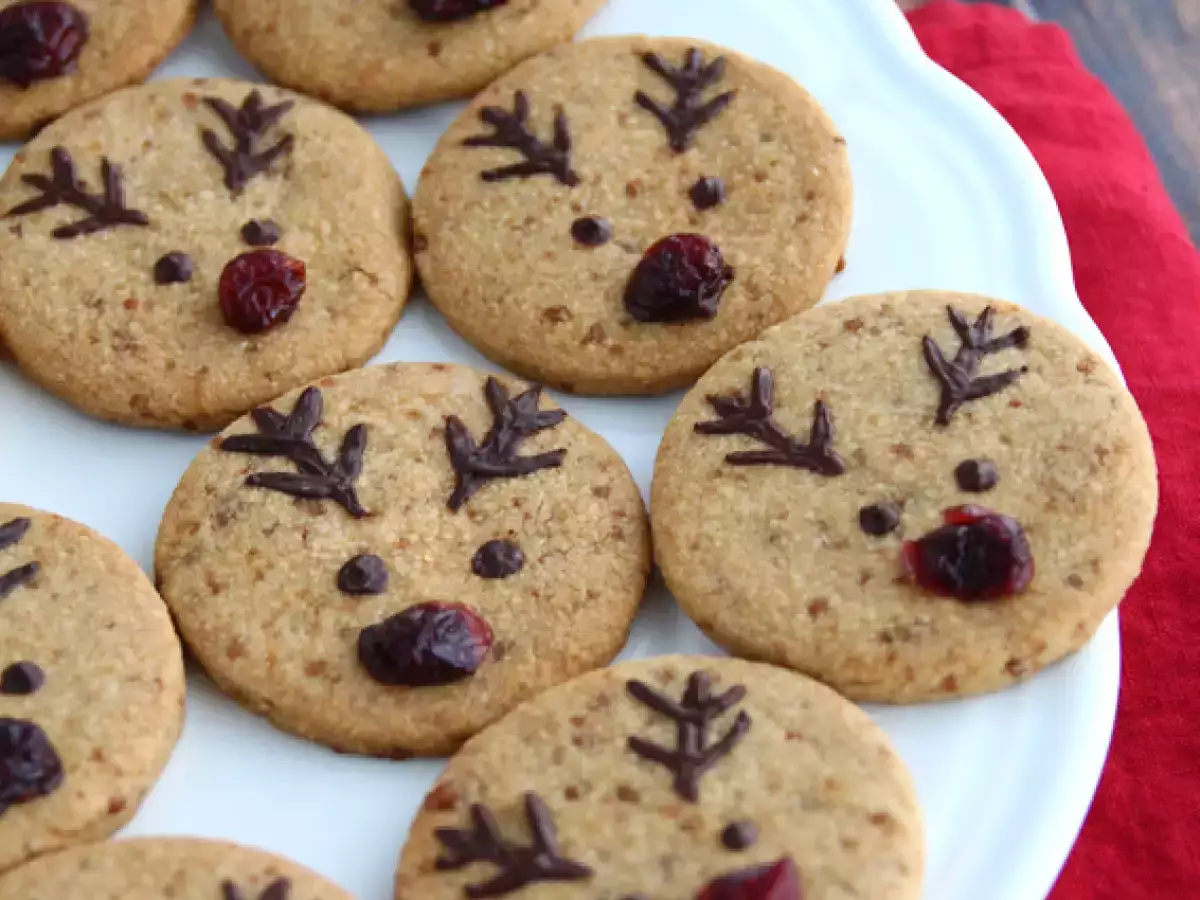 Vegane und glutenfreie Rentier-Mürbeteigkekse - foto 2