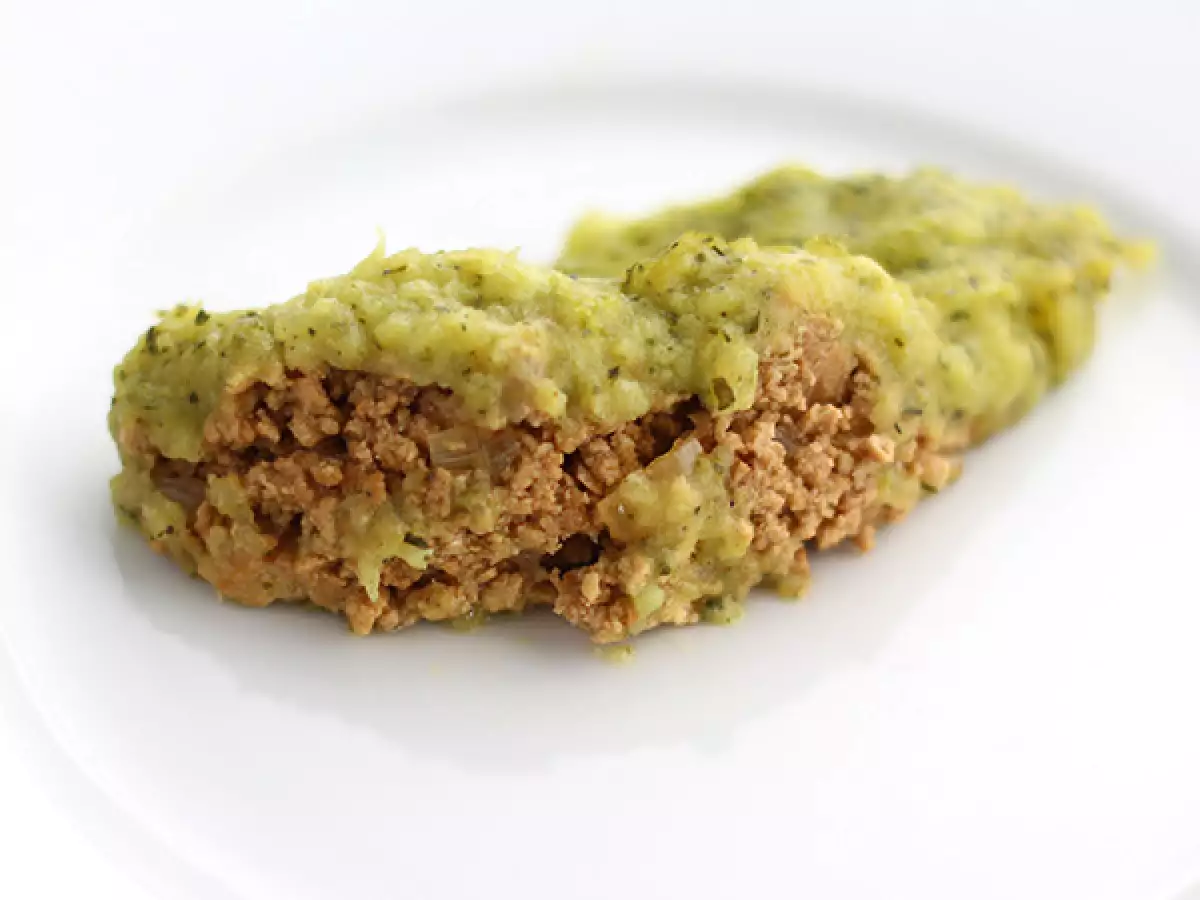 Veganer Hachis Parmentier mit Zucchini und Tofu - foto 3