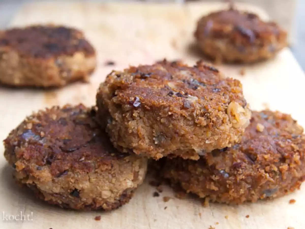 Veganer Linsen-Tofu Burger
