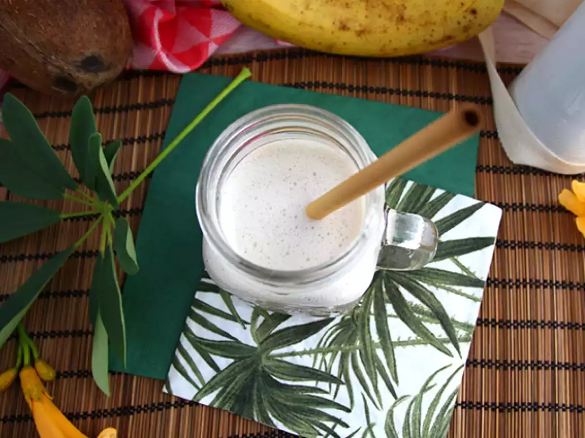 Veganer Milchshake mit Bananen - foto 3