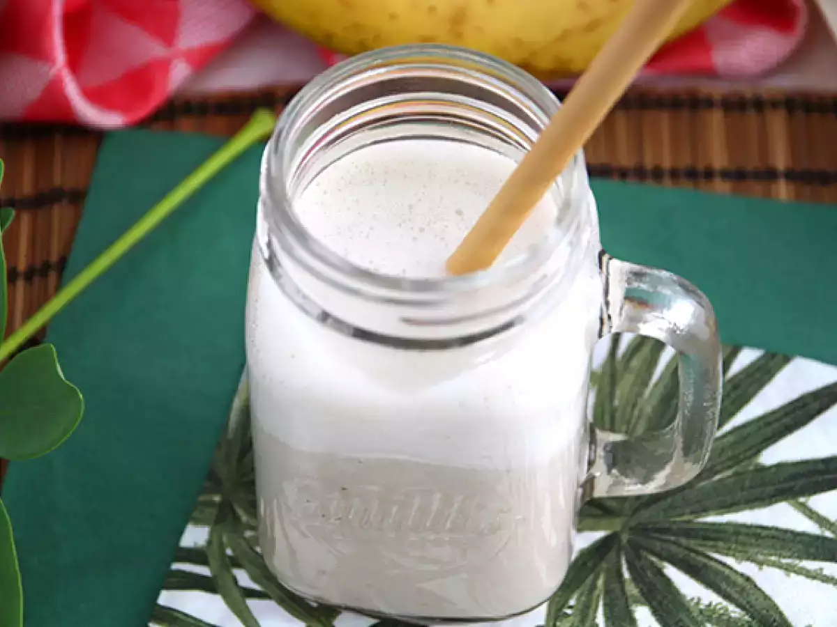 Veganer Milchshake mit Bananen - foto 4