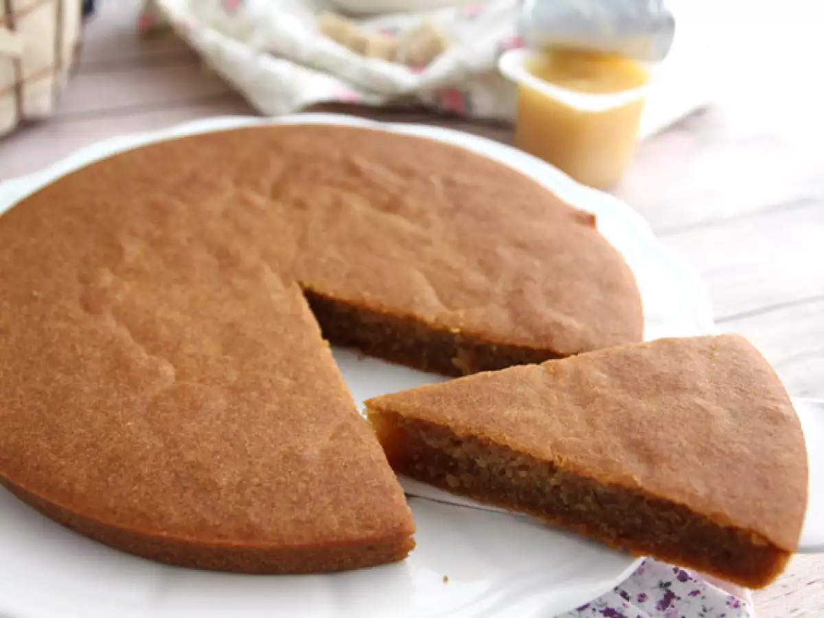 Veganer und glutenfreier Sojajoghurtkuchen mit Apfelmus - foto 3