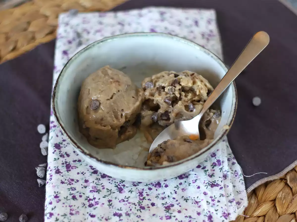 Veganes Bananeneis super einfach zu machen Cookie Geschmack! Veganer Cookie Dough - foto 3