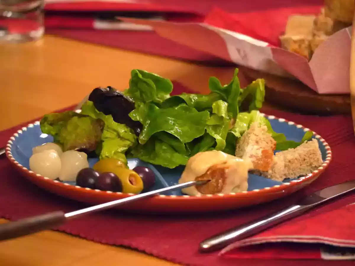 Veganes Schweizer Käsefondue!